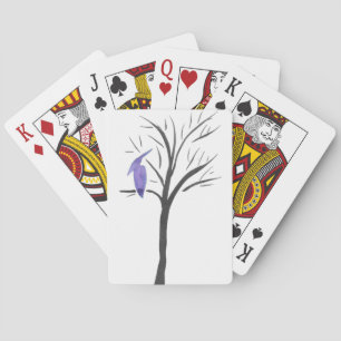 Pterodactyl in een boom pokerkaarten