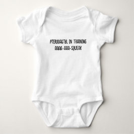 Pterodactyl in het trainen van humoristische Baby  Romper