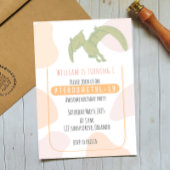 Pterodactyl Kinder uitnodiging voor eerste verjaar