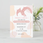Pterodactyl Kinder uitnodiging voor eerste verjaar (Staand voorkant)