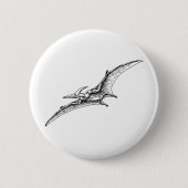 Pterodactyl Ronde Button 5,7 Cm (Voorkant)