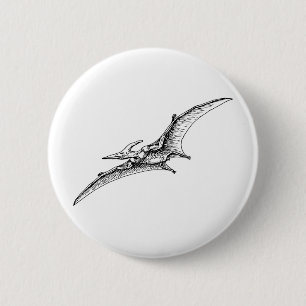 Pterodactyl Ronde Button 5,7 Cm