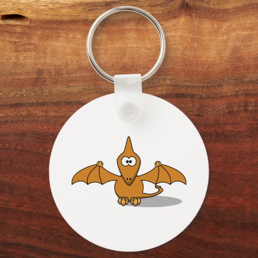 Pterodactyl Toony Art Sleutelhanger (Voorkant)