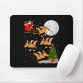 Pterodactyls Dinosaur Bird Santa Sleigh Flying Chr Muismat (Met muis)