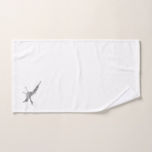 Pterodactylus Dinosaur Grijs Badhanddoek Set Bad Handdoek (Handdoek)