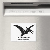 Pterodactylus Dinosaurus Silhouet Magneet (Insitu (Vaatwasser))