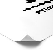 Pterodactylus Dinosaurus Silhouet Poster (Hoek)