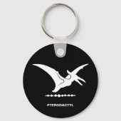 Pterodactylus Dinosaurus Silhouet Sleutelhanger (Voorkant)