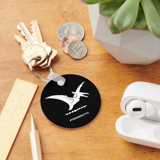 Pterodactylus Dinosaurus Silhouet Sleutelhanger (Bureau)