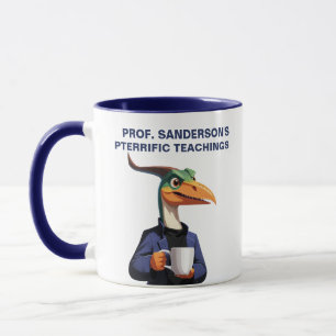 Pterodactylus in Blazer & Rollende Kraag Mok