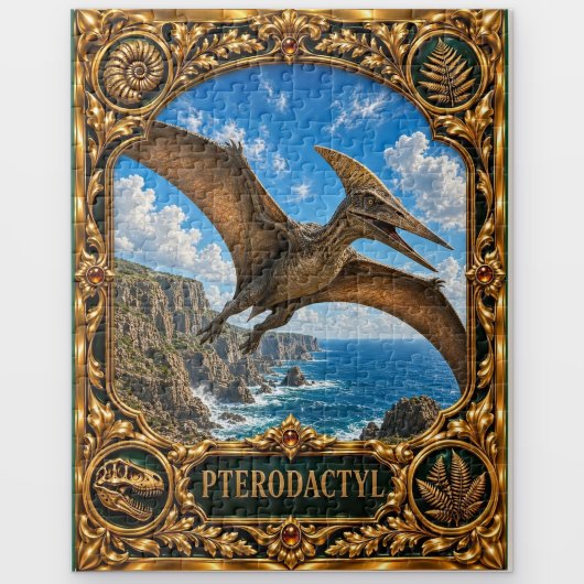 Pterodactylus, juweel erfstuk kunst legpuzzel