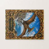 Pterodactylus, juweel erfstuk kunst legpuzzel (Horizontaal)