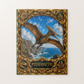 Pterodactylus, juweel erfstuk kunst legpuzzel (Verticaal)
