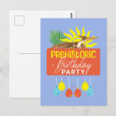 Pterodactylus Prehistorisch Verjaardagsfeestje Briefkaart (Voorkant / Achterkant)