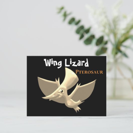 Pterosaur: Wing Lizard Briefkaart (Staand voorkant)