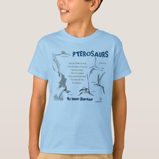 Pterosauriërs Mijn Inner Dinosaur Kinder Shirt Gre (Voorkant)