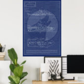 PTF-17 Marine Speciale Operaties Gevechtsboot Poster (Thuiskantoor)