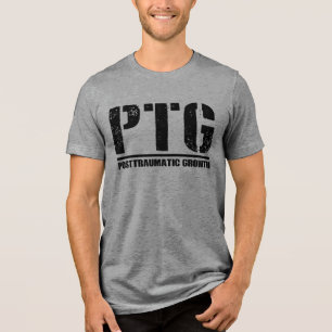 PTG - Posttraumatische groei - Militaire veteranen Tri-Blend Shirt