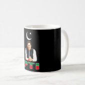 PTI Pakistani Party Support Imran Khan Koffiemok (Voorkant rechts)