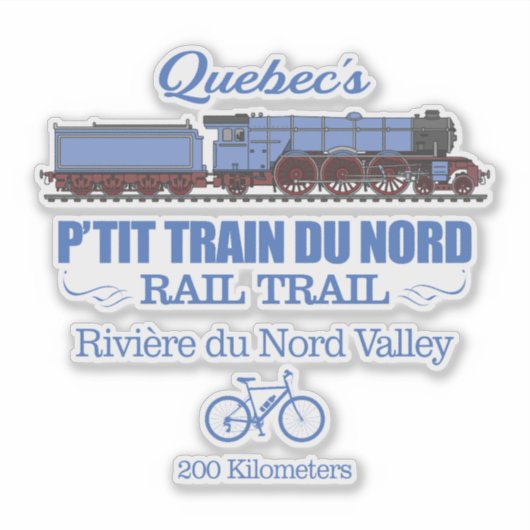 P'tit Train du Nord (RT2) Sticker (Voorkant)