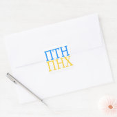 PTN PNX Putin out of Ukraine Vierkante Sticker (Envelop)