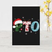 Pto Kerstman Hoed Rendier Ouder Leerkracht Organis Kaart (Gele Bloem)