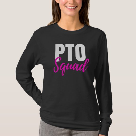 Pto Squad Parent Teacher Organization Ideeën T-shirt (Voorkant)