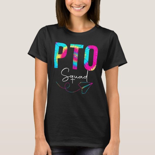 Pto Squad Tie Dye Terug naar school Man Appreci T-shirt (Voorkant)