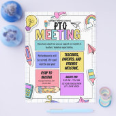 PTO-vergaderbrochure Flyer (Enkel)