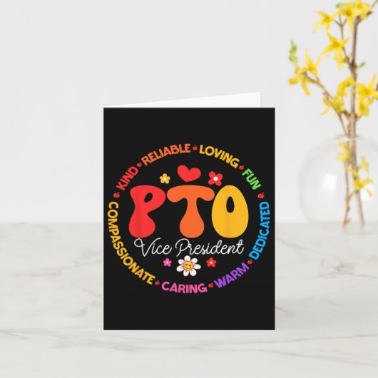 PTO Vice President Terug naar school Matching Oude Kaart (Gele Bloem)