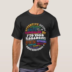 PTO Vice President Terug naar school Matching Oude T-shirt