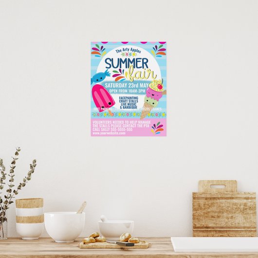 PTO zomerreces Poster (Keuken)