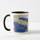 Ptolemaic Map of Italy, 1482 (gekleurde litho) Mok (Links)