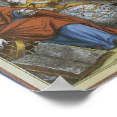  Ptolemaic Planisphere door Andreas Cellarius Poster (Hoek)