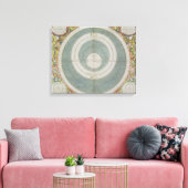 Ptolemaic System, van 'The Celestial Atlas' of Canvas Afdruk (Insitu (Woonkamer))