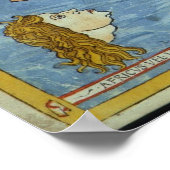 Ptolemaïsche Wereldkaart Poster (Hoek)