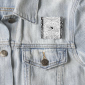 Ptolemy's Systeem Vierkante Button 5,1 Cm (In situ)