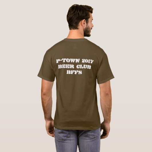 Ptown Beer Shirt met achterzijde (Achterkant volledig)