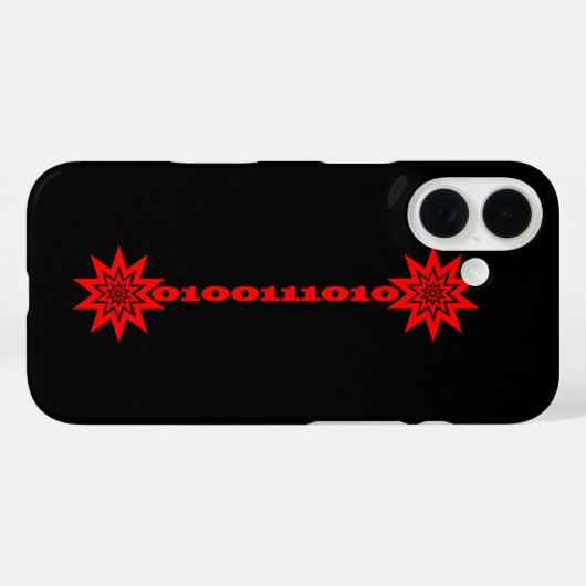 PTP Laserlichtdatabeam Case-Mate iPhone Case (Achterkant (horizontaal))