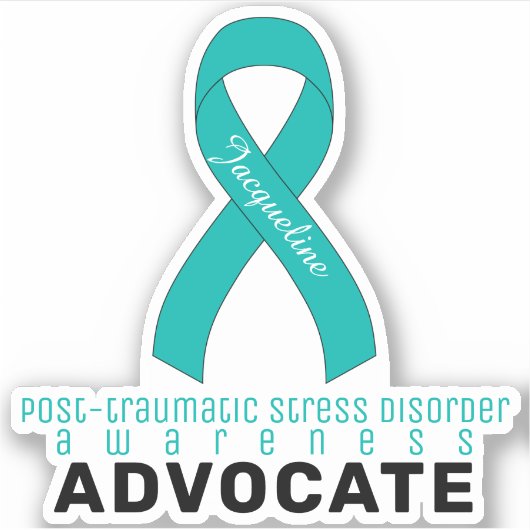 PTSD Awareness Advocate Vinyl Sticker (Voorkant)