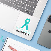 PTSD Awareness Advocate Vinyl Sticker (Laptop met iPhone)