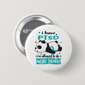 PTSD Awareness Month Ribbon Gifts Ronde Button 5,7 Cm (Voorkant /achterkant)