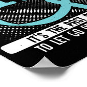 PTSD Awareness PTSD Blauwgroen lint Poster (Hoek)