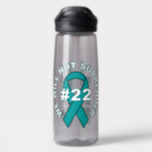  PTSD Awareness Water Flacon Waterfles (Achterkant)