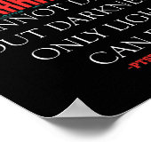 PTSD Bewustheid Donkere plekken kunnen donkere ple Poster (Hoek)