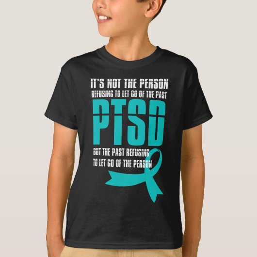 PTSD Bewustmakingsmaand Laat veteranen Menta onder T-shirt (Voorkant)