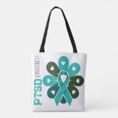 PTSD-bewustzijn-editie boodschappentas Tote Bag (Achterkant)