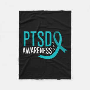 PTSD-bewustzijn geestelijke gezondheid na traumati Fleece Deken