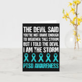 PTSD-bewustzijn na traumatische stress Kaart (Gele Bloem)