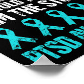 PTSD-bewustzijn na traumatische stress Poster (Hoek)